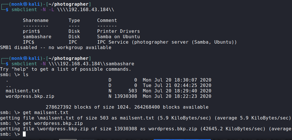 SMB enumeration